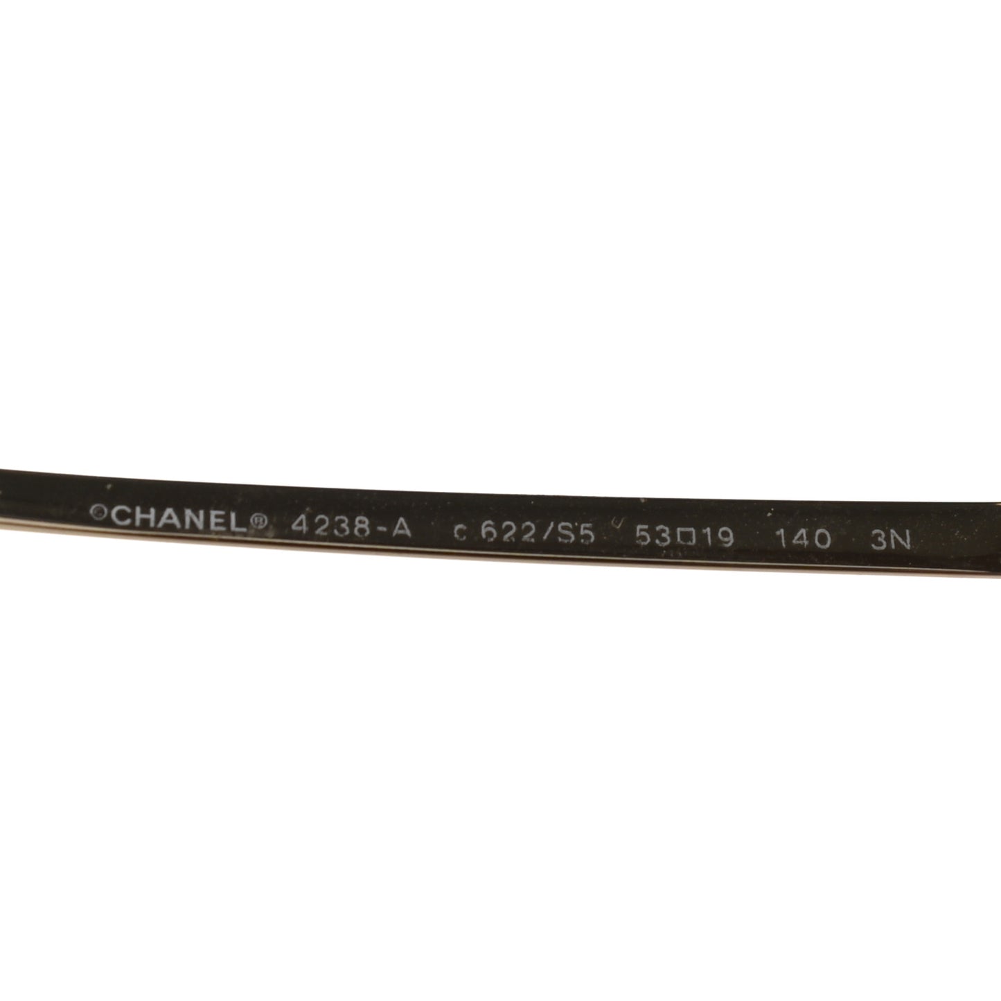 Acetate Quilted Metal Butterfly Sunglasses 4238-A Black