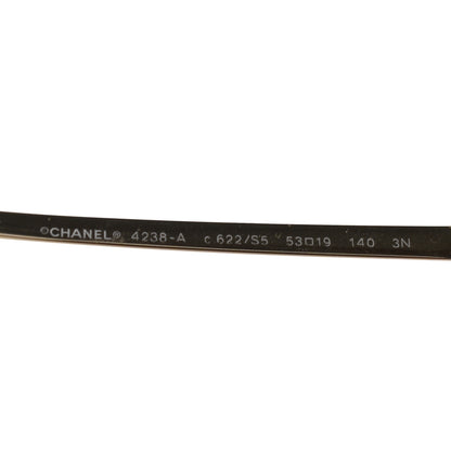Chanel Acetate Quilted Metal Butterfly Sunglasses 4238-A Black 6 of 8