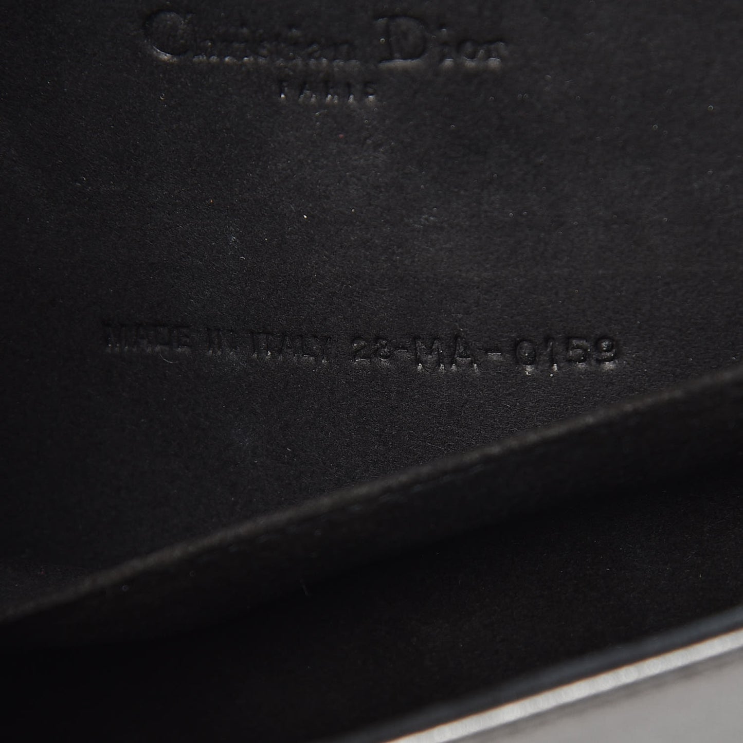Metallic Calfskin Cannage Lady Dior Convertible Clutch Gunmetal