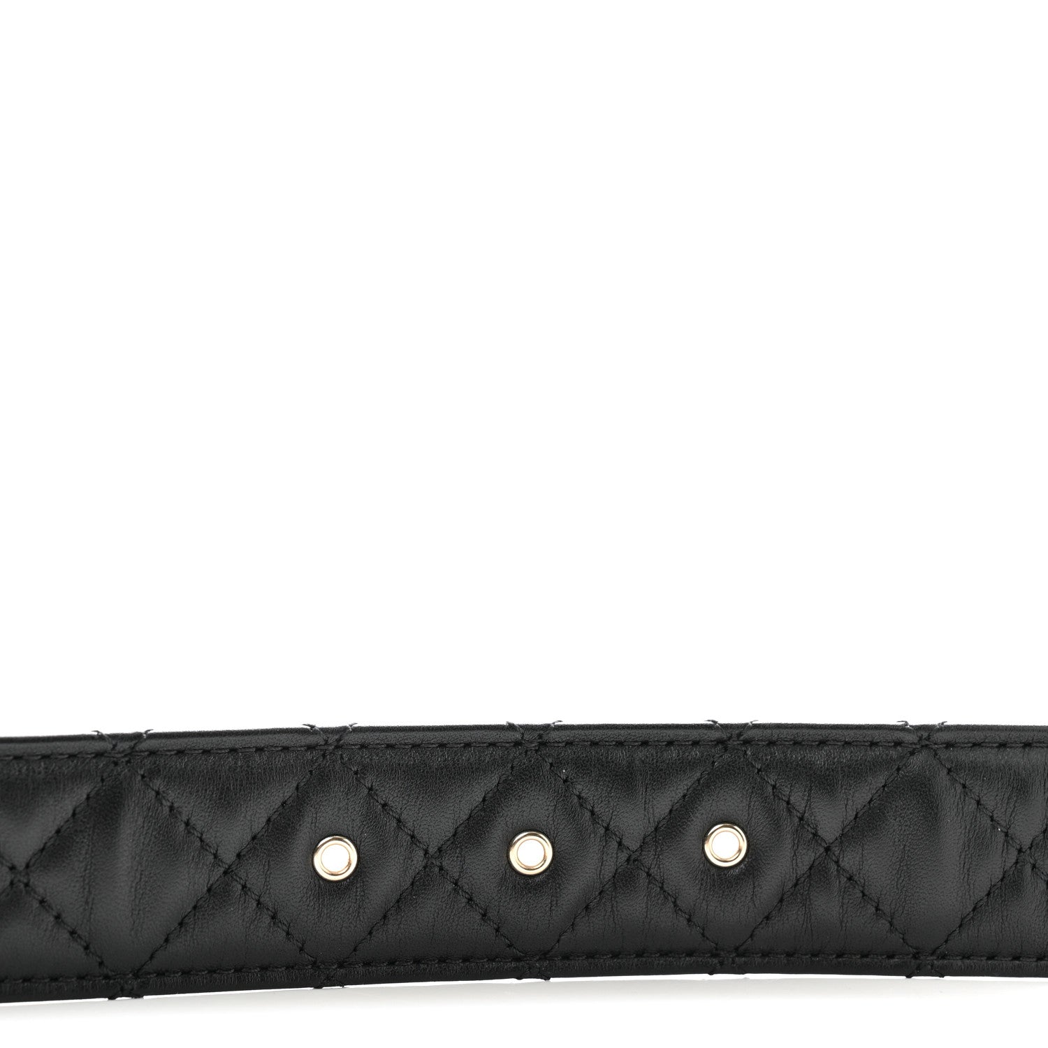 Chanel Lambskin Quilted CC Chain Belt 85 34 Black 3 of 7