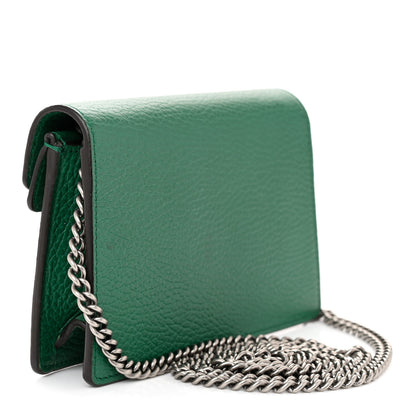Gucci Dollar Calfskin Crystal Super Mini Dionysus Shoulder Bag Emerald 3 of 9
