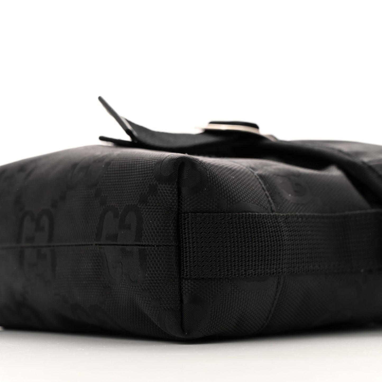 Econyl Nylon Monogram Off The Grid Messenger Bag Black