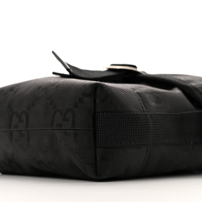 Gucci Econyl Nylon Monogram Off The Grid Messenger Bag Black 10 of 12