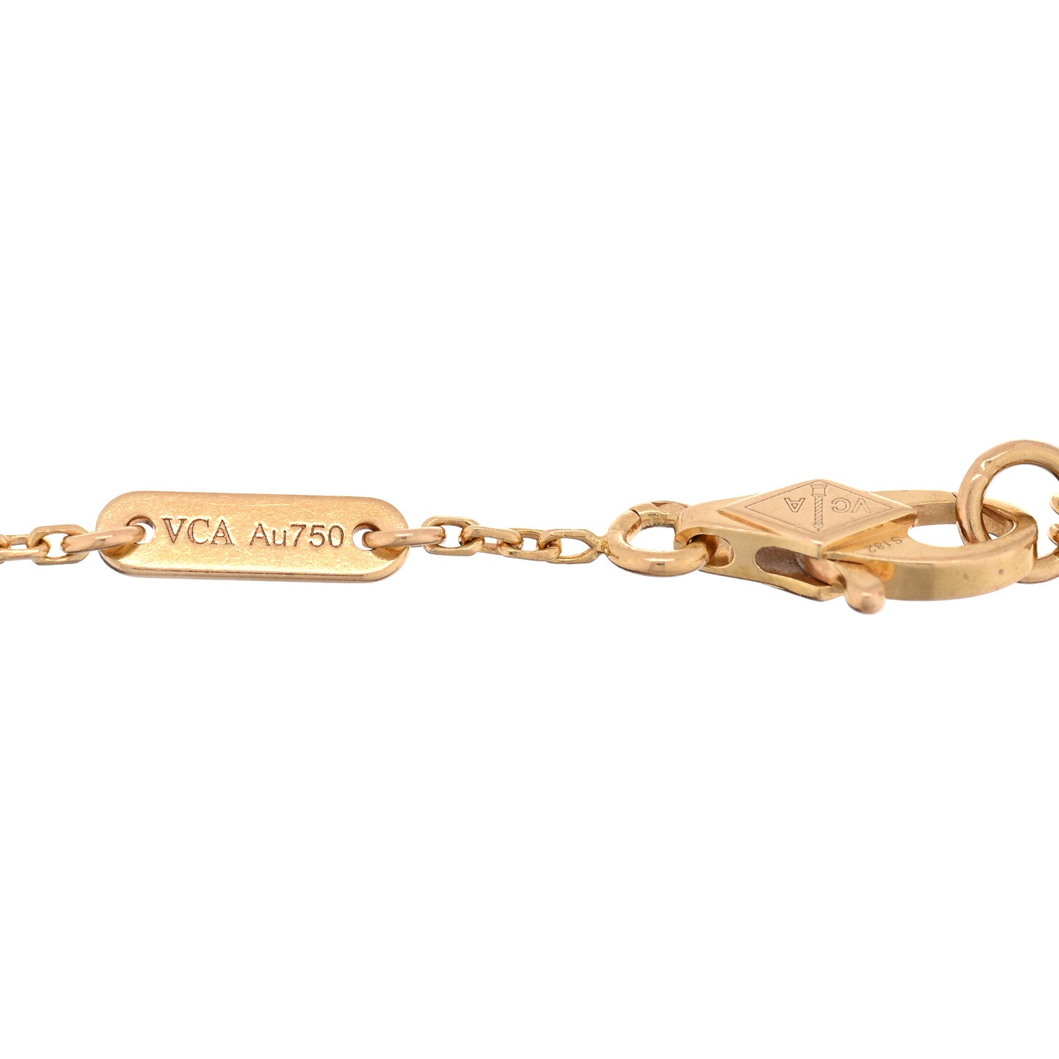 Van Cleef & Arpels 18K Rose Gold Carnelian Sweet Alhambra Bracelet 3 of 4