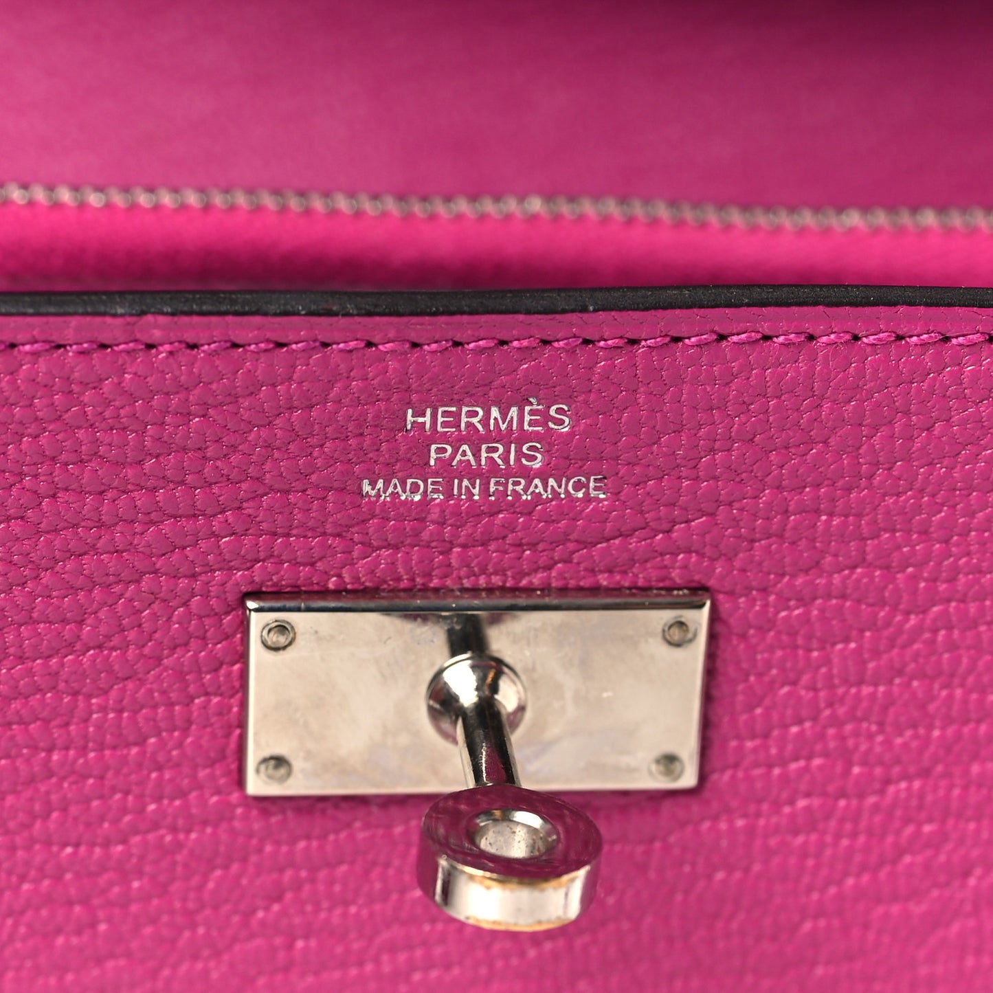 Chevre Mysore Kelly Longue Wallet Rose Pourpre
