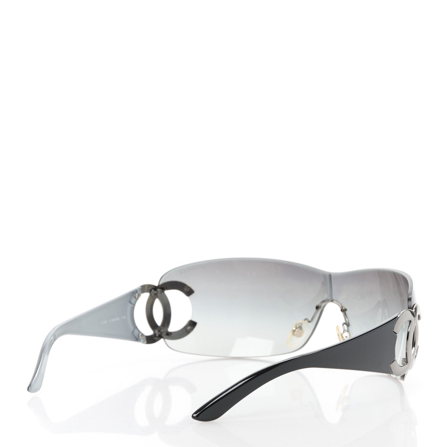 Chanel Frameless CC Logo Sunglasses 4125 Black 4 of 8
