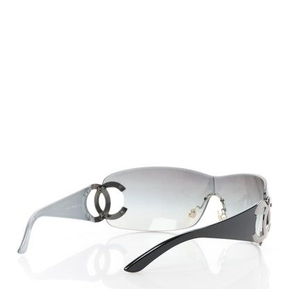 Chanel Frameless CC Logo Sunglasses 4125 Black 4 of 8