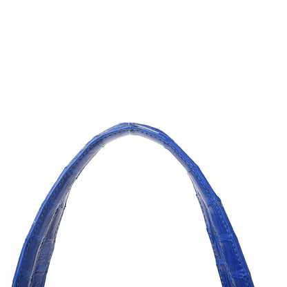 Nancy Gonzalez Python Crocodile Small Erica Shopper Tote Cobalt 10 of 15