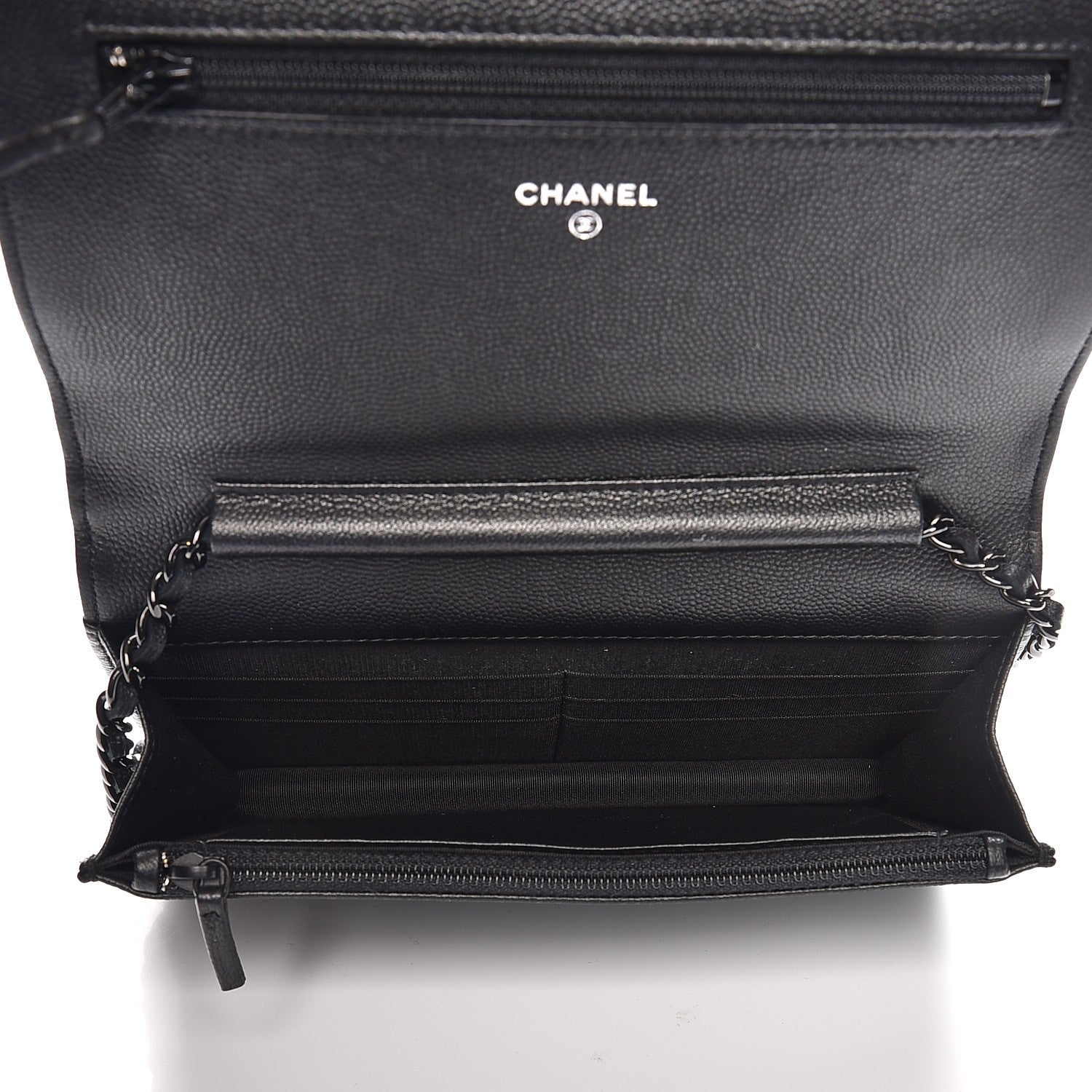 Chanel Caviar Quilted Boy Wallet On Chain WOC So Black 5 of 10