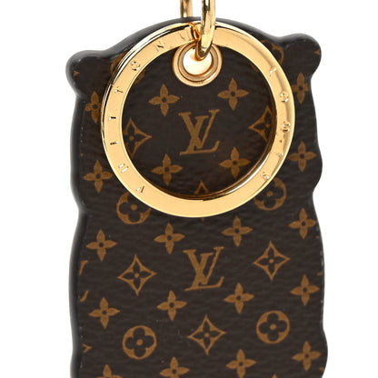 Louis Vuitton Calfskin Monogram LV Animals Otter Bag Charm Key Holder Pink 4 of 4