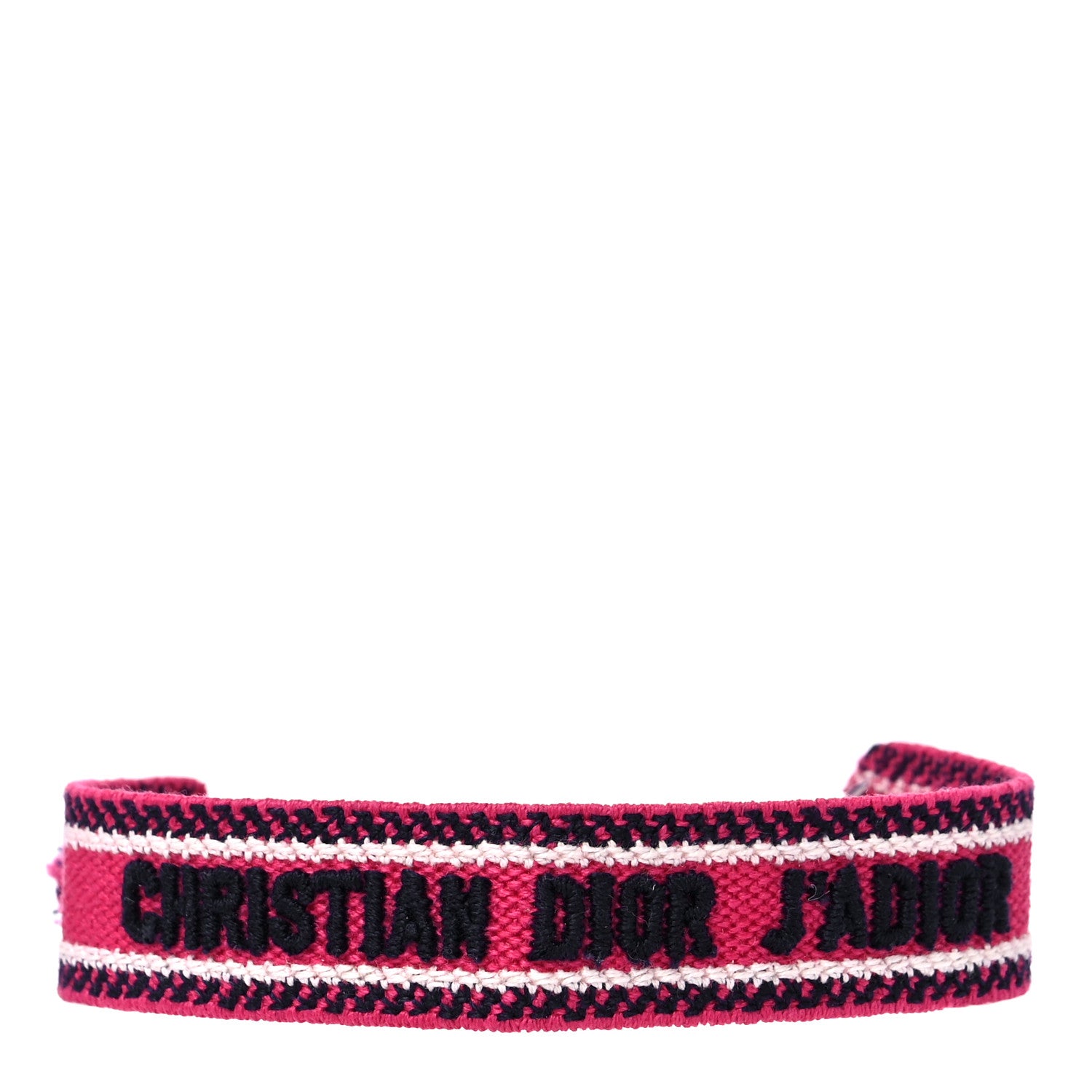 Christian Dior Woven Cotton J'Adior Friendship Bracelet Hot Pink 1 of 4