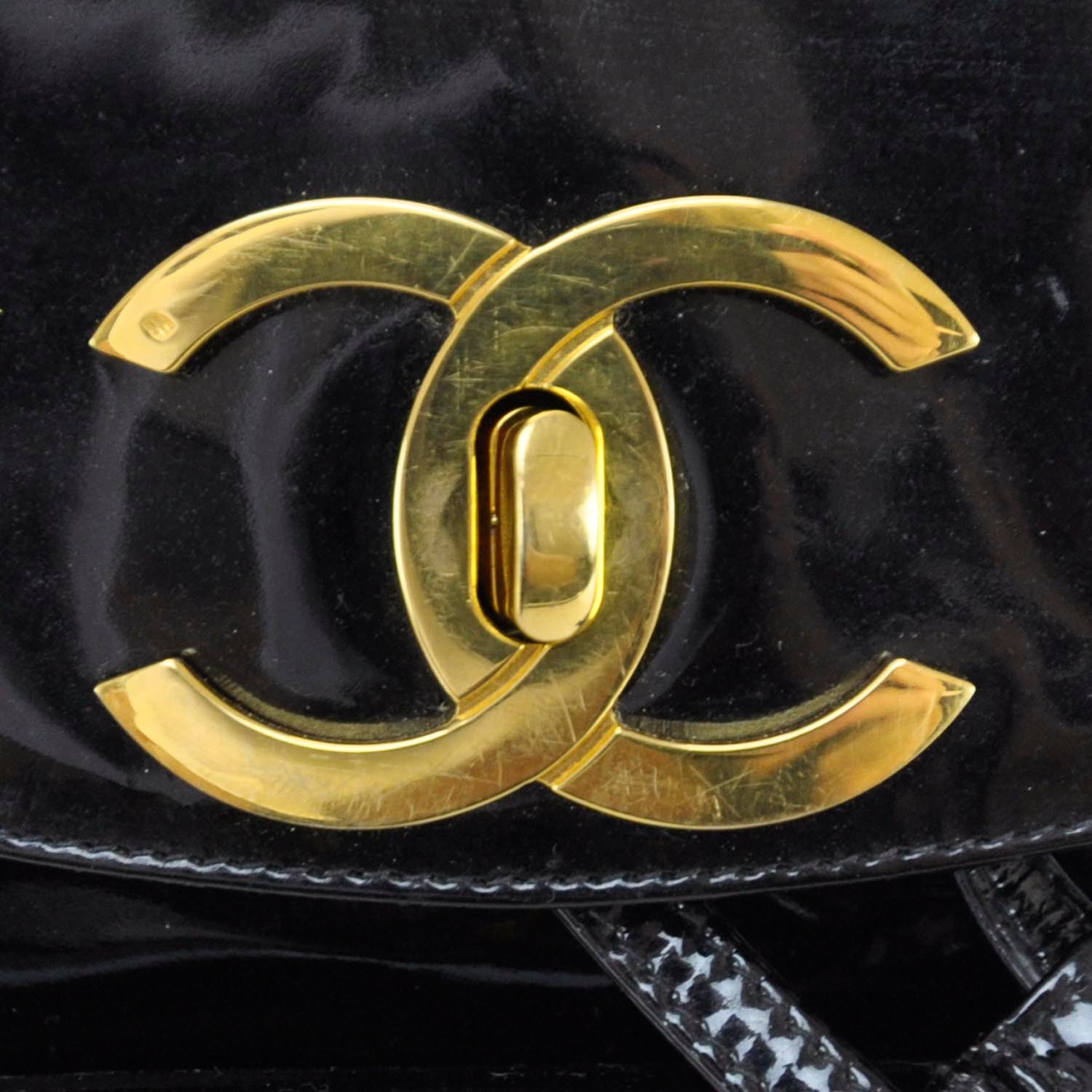 Chanel Patent Backpack Black 8 of 14