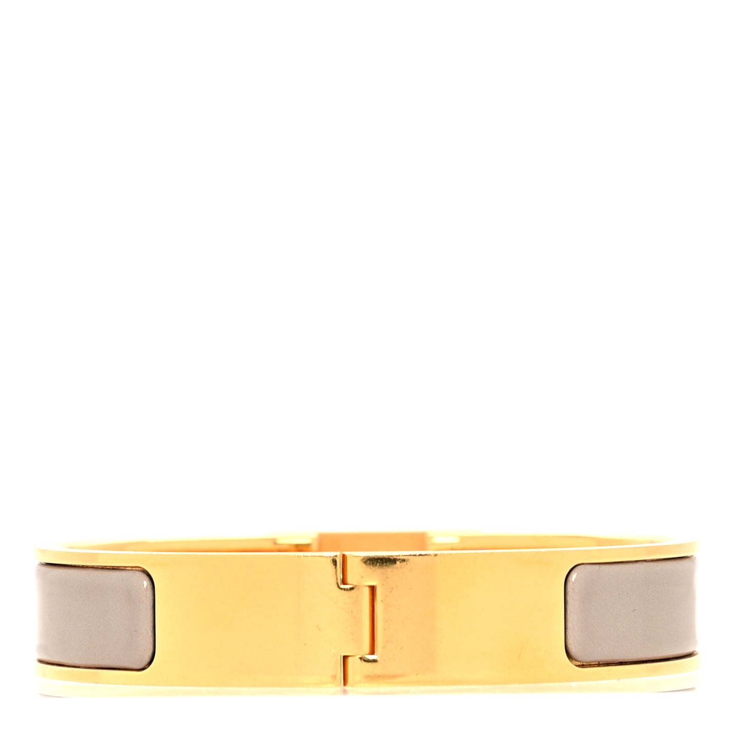 Enamel Clic Anneau Bracelet PM Marron Glace