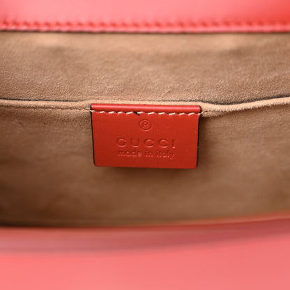 Gucci Calfskin Mini Sylvie Top Handle Bag Hibiscus Red 6 of 15