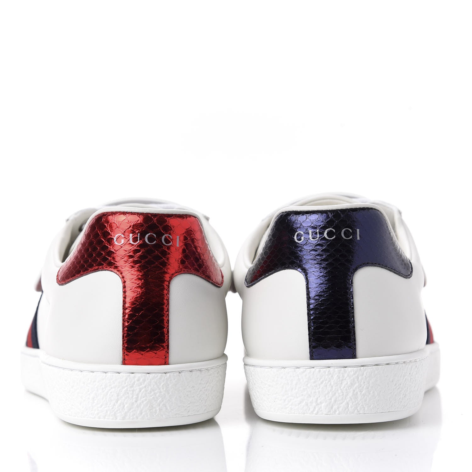 Gucci Calfskin Ayers Web Tiger Embroidered Mens Ace Sneakers 11.5 White 7 of 11