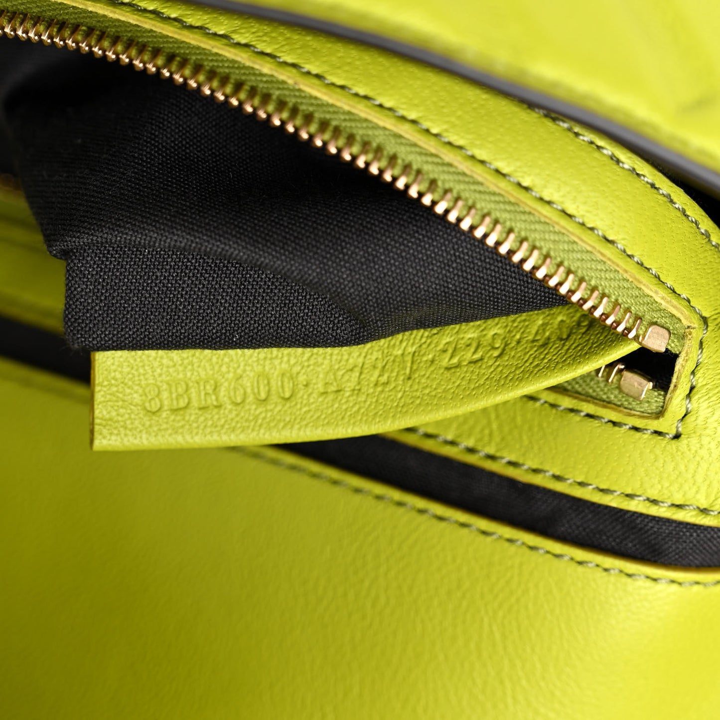 Nappa FF 1974 Embossed Baguette Wasabi