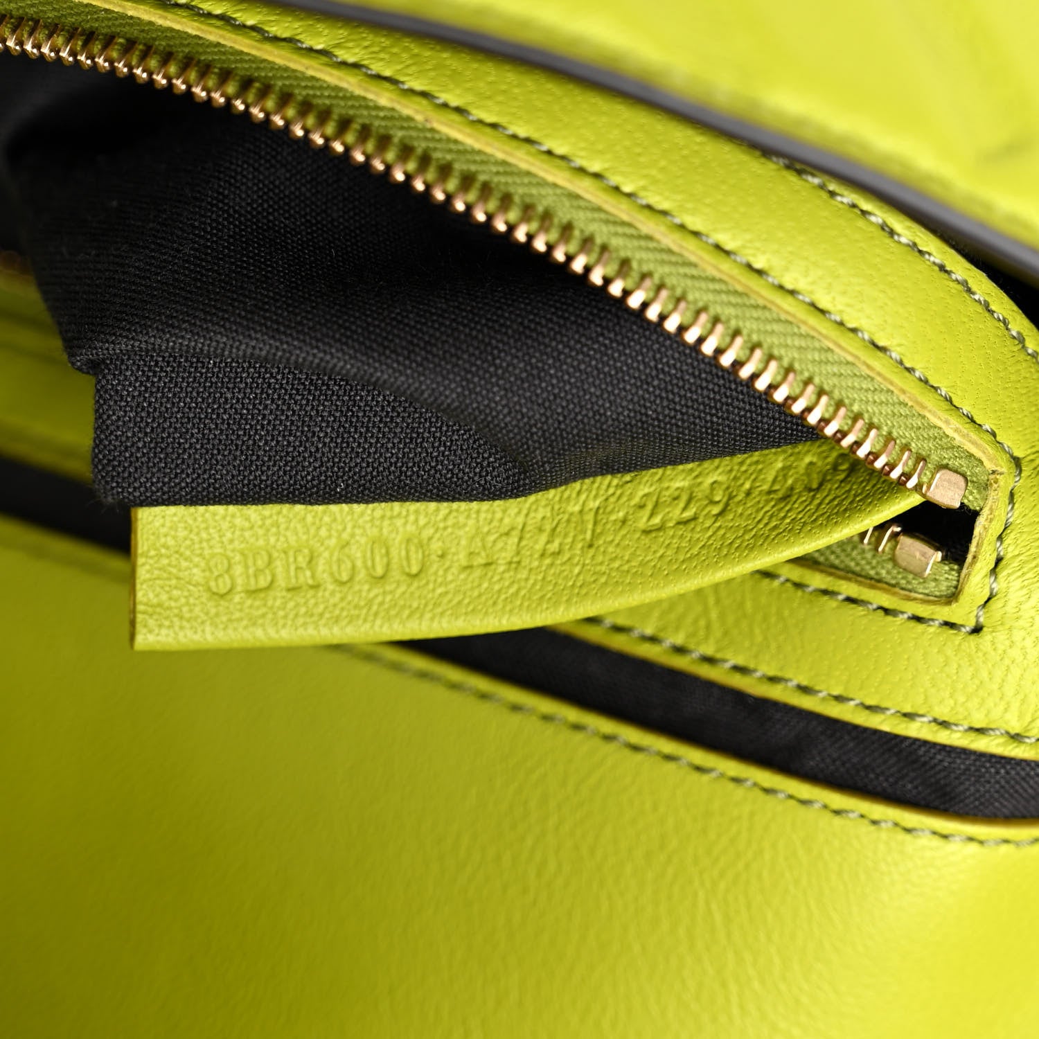 Fendi Nappa FF 1974 Embossed Baguette Wasabi 7 of 10