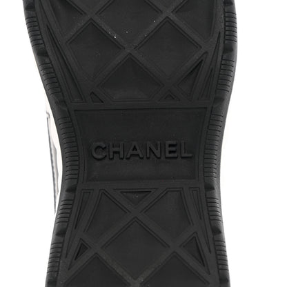 Chanel Velvet Calfskin Mixed Fibers CC Sneakers 36 Black 8 of 11
