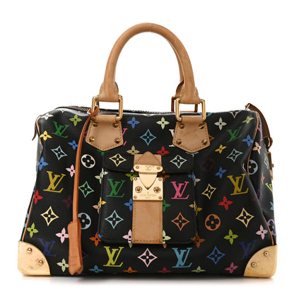 Louis Vuitton Monogram Multicolor Speedy 30 Black 1 of 8