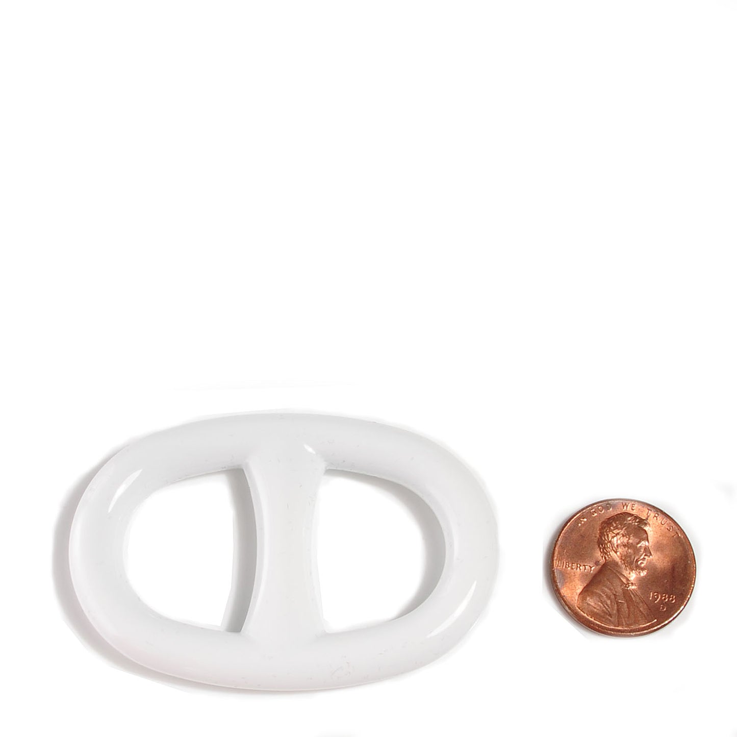 Lacquer Chaine D Ancre Scarf Ring White