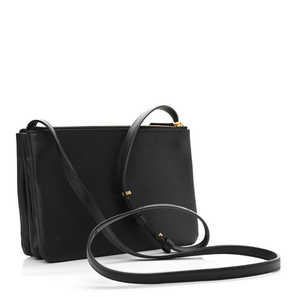 Celine Lambskin Small Trio Crossbody Bag Black 3 of 11