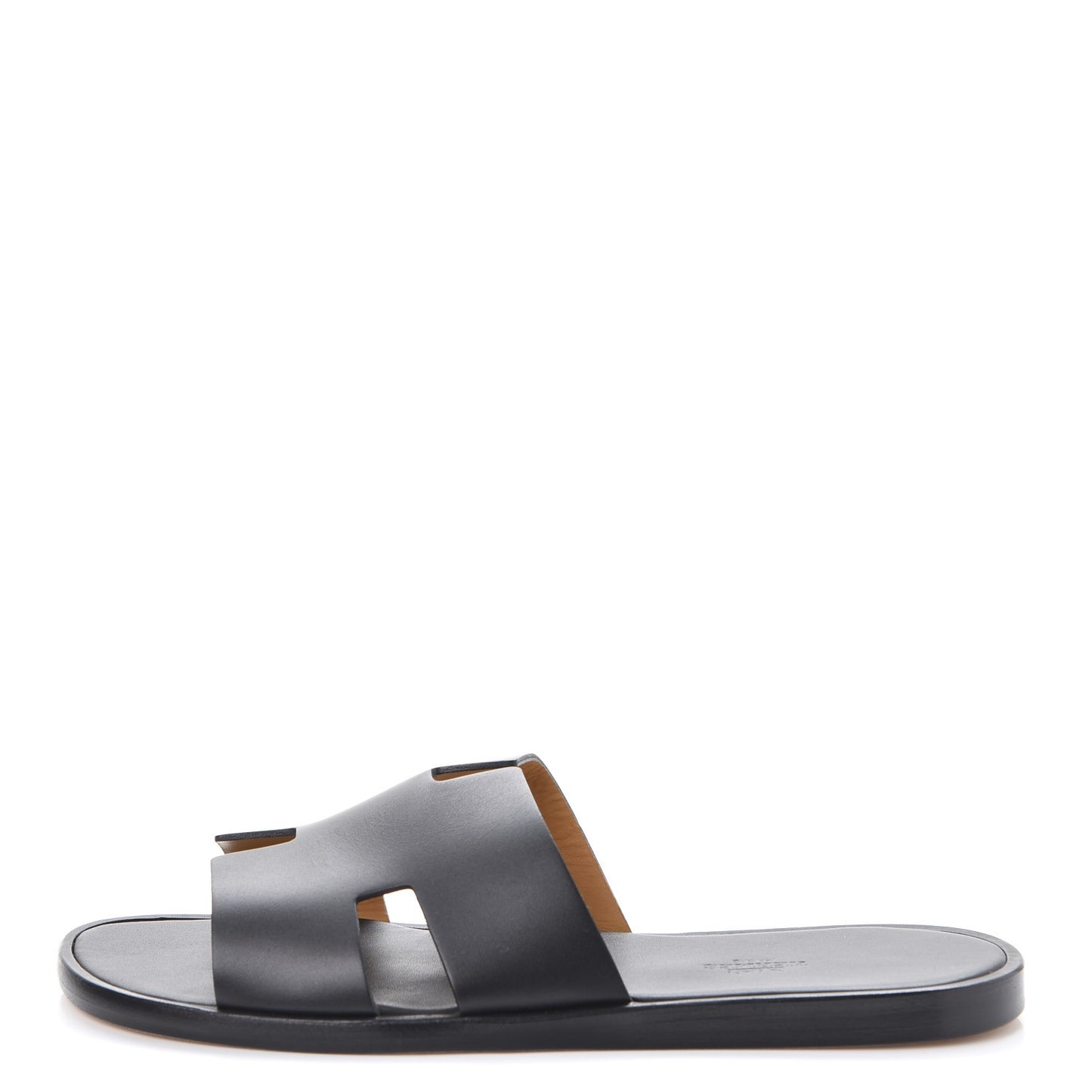 Calfskin Mens Izmir Sandals 42 Black