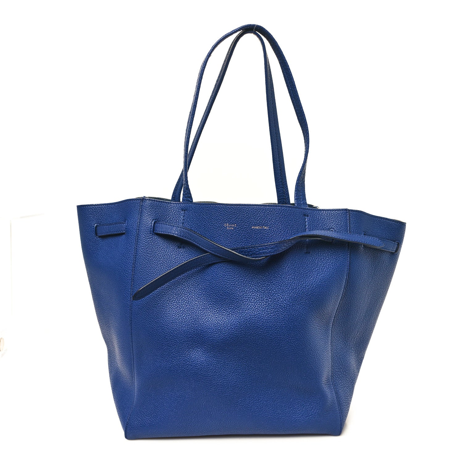 Celine Soft Grained Calfskin Small Belt Cabas Phantom Deep Blue 1 of 10