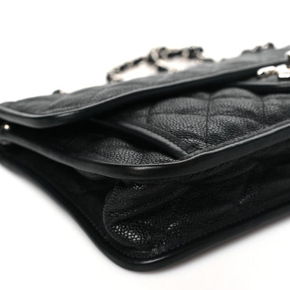 Chanel Caviar Quilted Medium French Riviera Flap Black 9 of 11