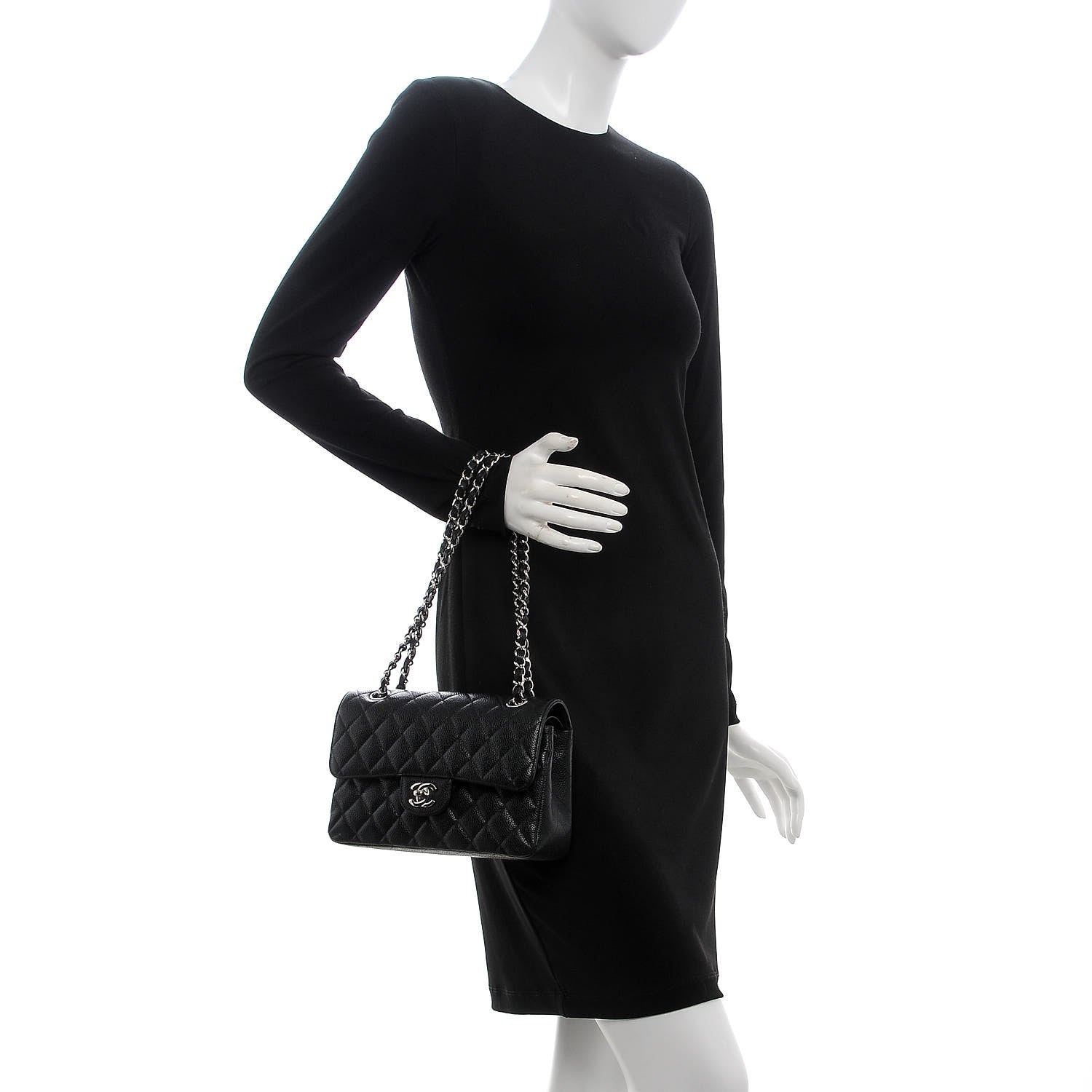 Chanel Caviar Quilted Small Double Flap Black 3 of 9