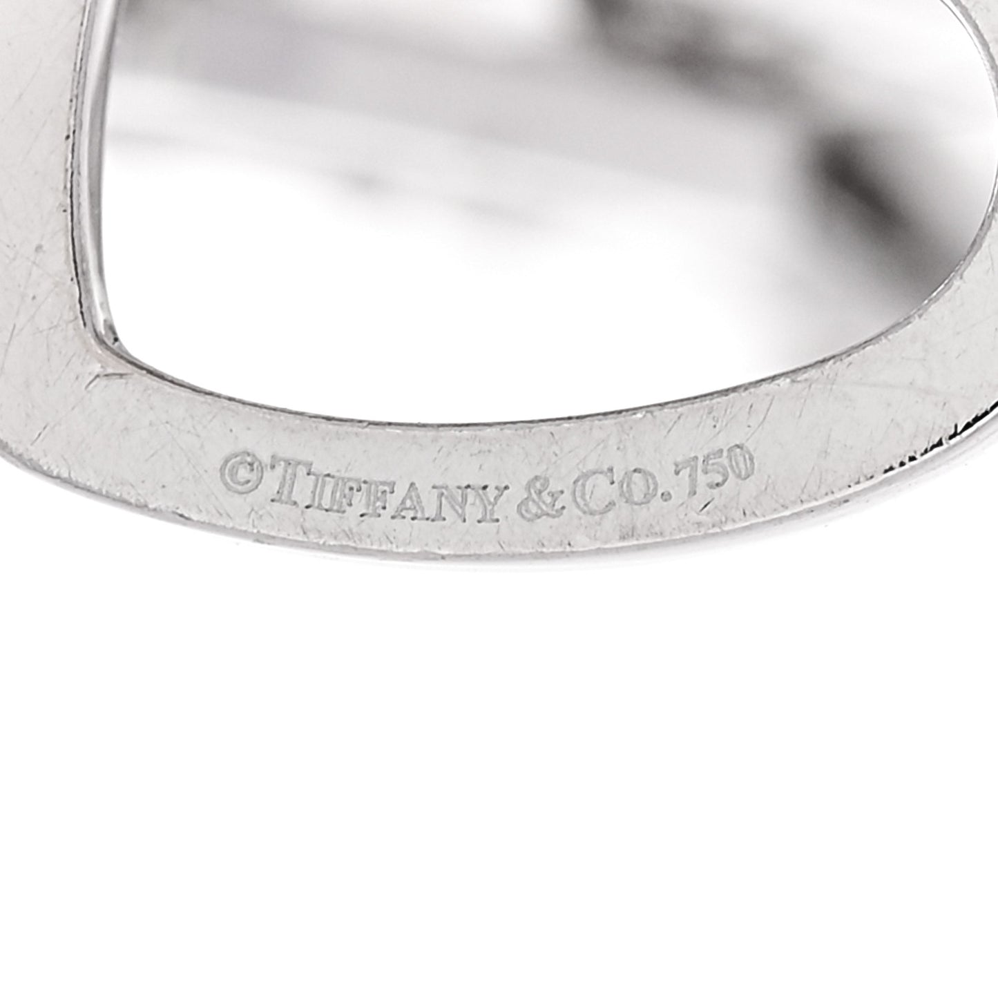 18K White Gold Diamond Hearts Charm Bracelet