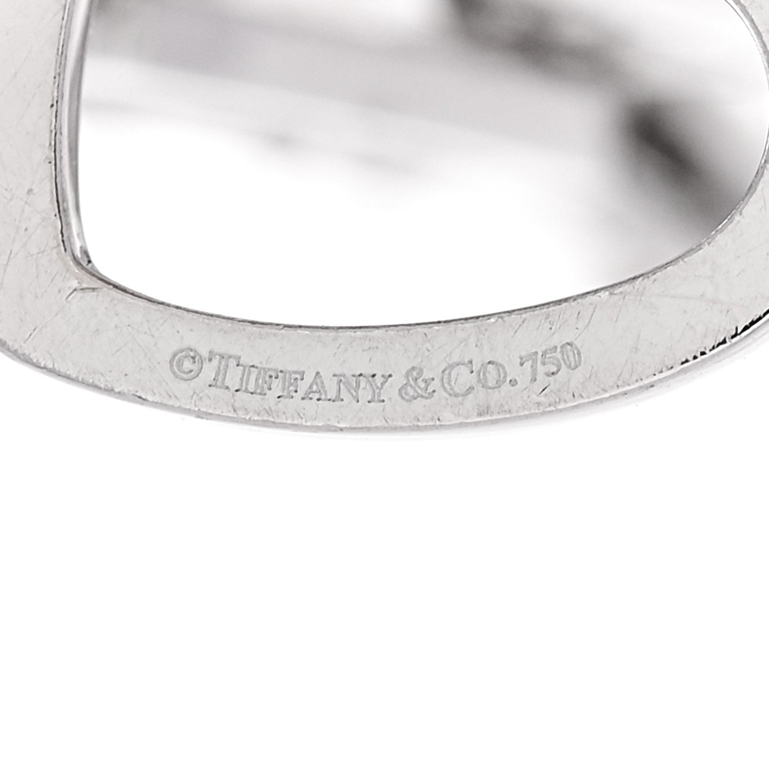Tiffany 18K White Gold Diamond Hearts Charm Bracelet 3 of 4