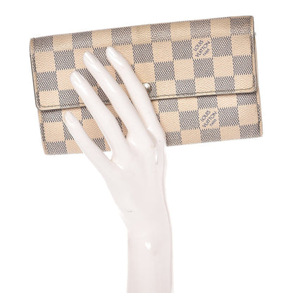 Louis Vuitton Damier Azur Sarah Wallet 2 of 17