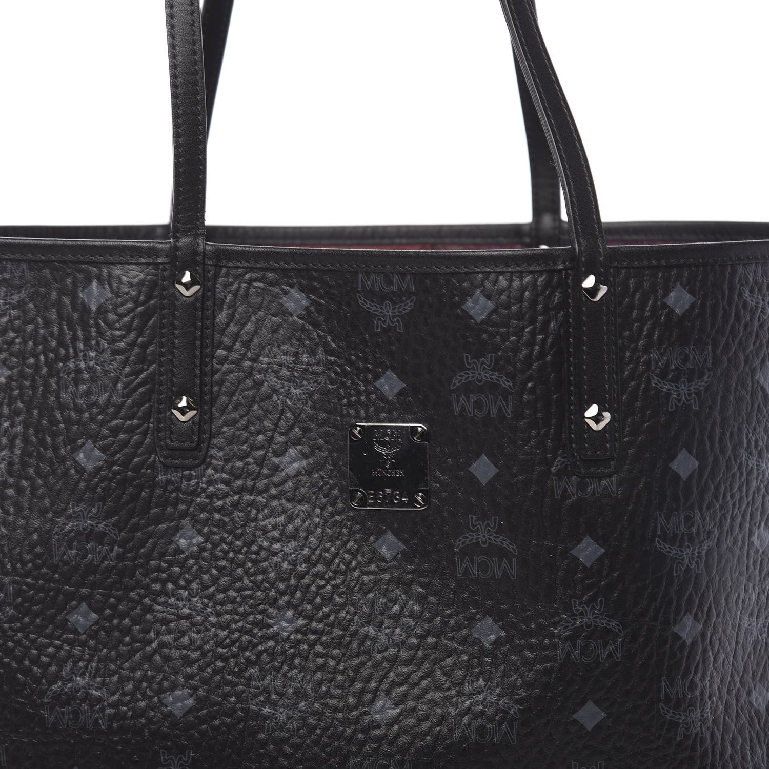 MCM Metallic Galaxy Visetos Medium Project Reversible Shopper Tote Black Multicolor 13 of 18