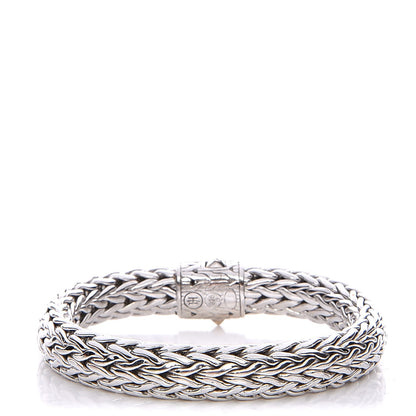John Hardy Sterling Silver Diamond 11mm Classic Chain Bracelet 1 of 6