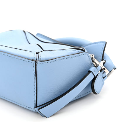 Loewe Calfskin Nano Puzzle Bag Blue 9 of 10