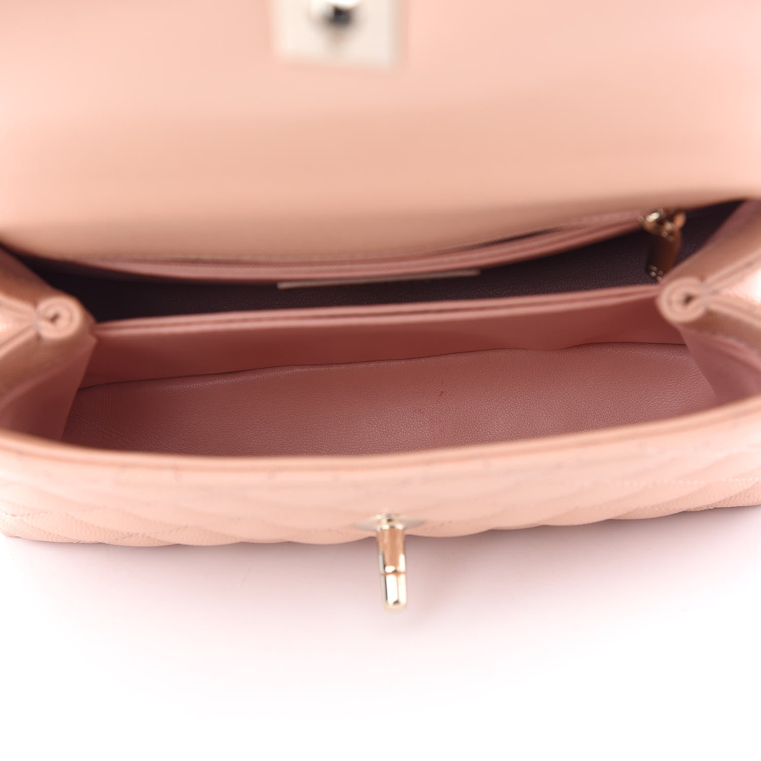 Chanel Caviar Quilted Mini Coco Handle Flap Light Pink 5 of 9