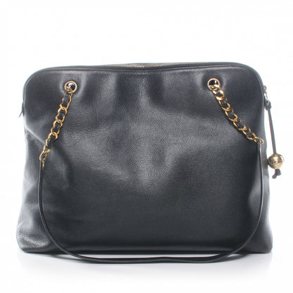 Chanel Caviar Large CC Shoulder Bag Black 3 of 7