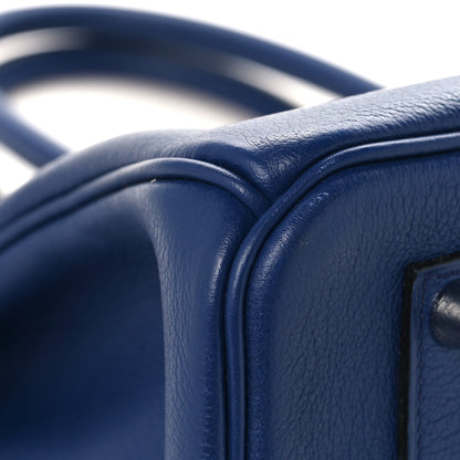 Hermes Taurillon Novillo Sea Surf Birkin 35 Bleu Saphir 8 of 11