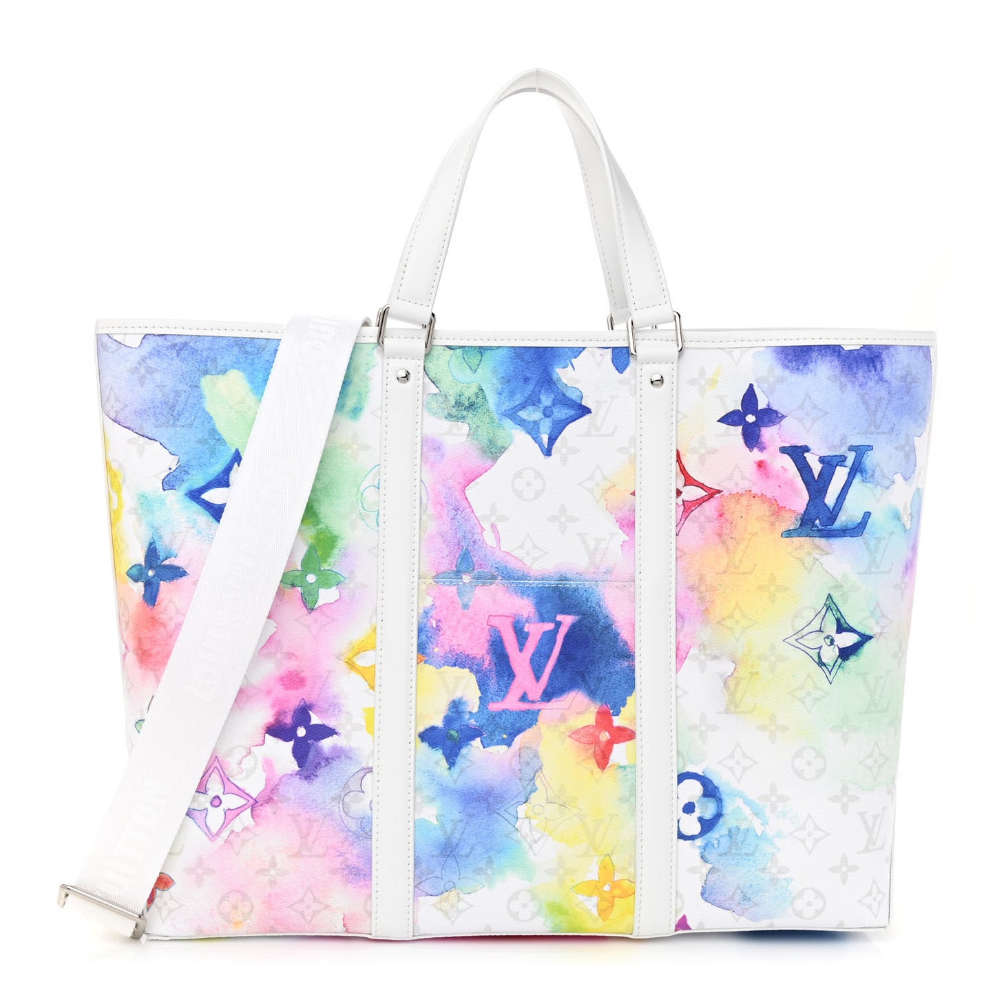 Monogram Watercolor New Tote GM Multicolor