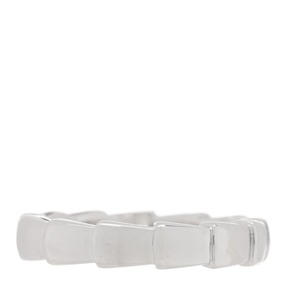 Bulgari 18K White Gold Serpenti Viper Band Ring 48 4.5 1 of 4