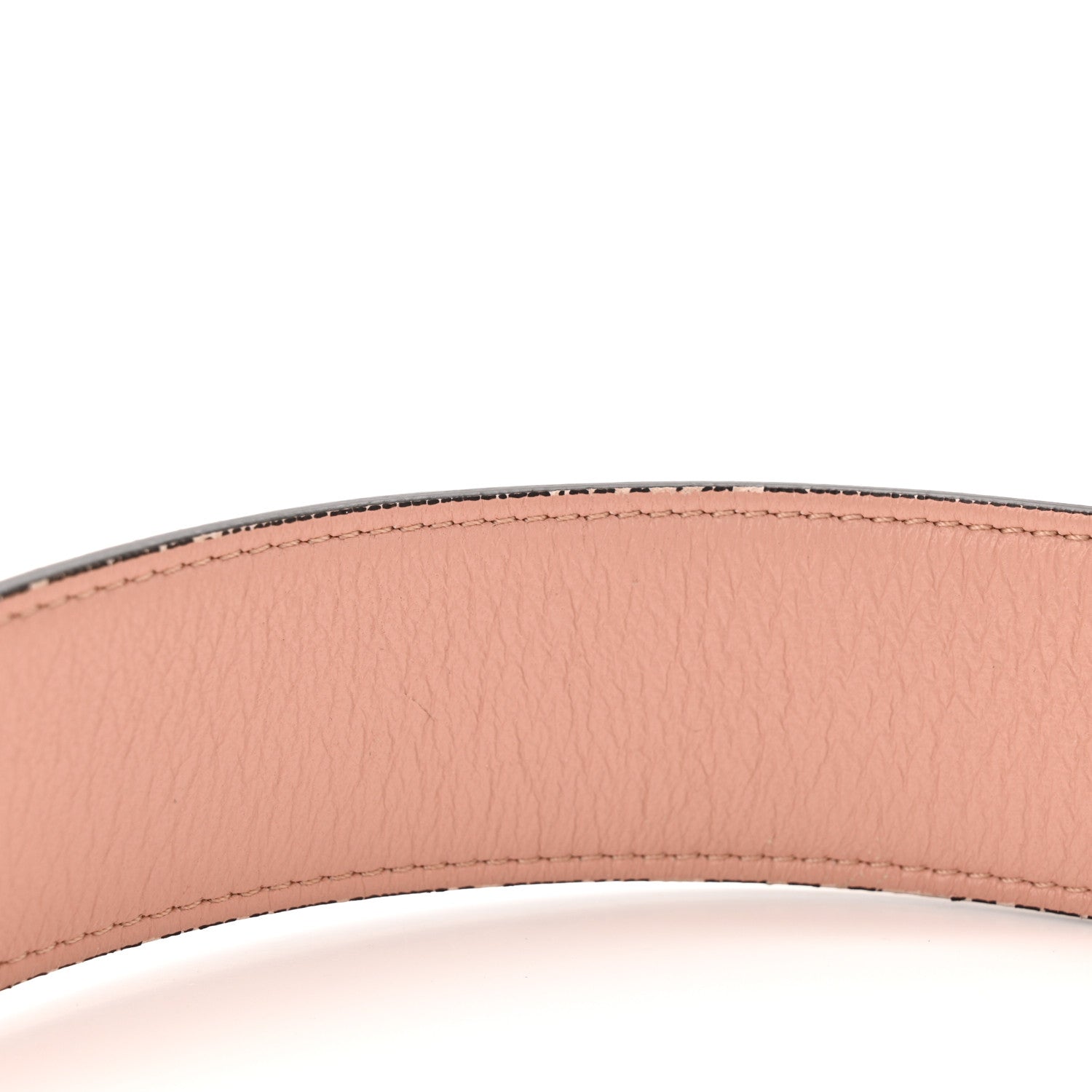 Fendi Nappa FF 1974 Embossed Baguette Rosa Bourbon 14 of 16