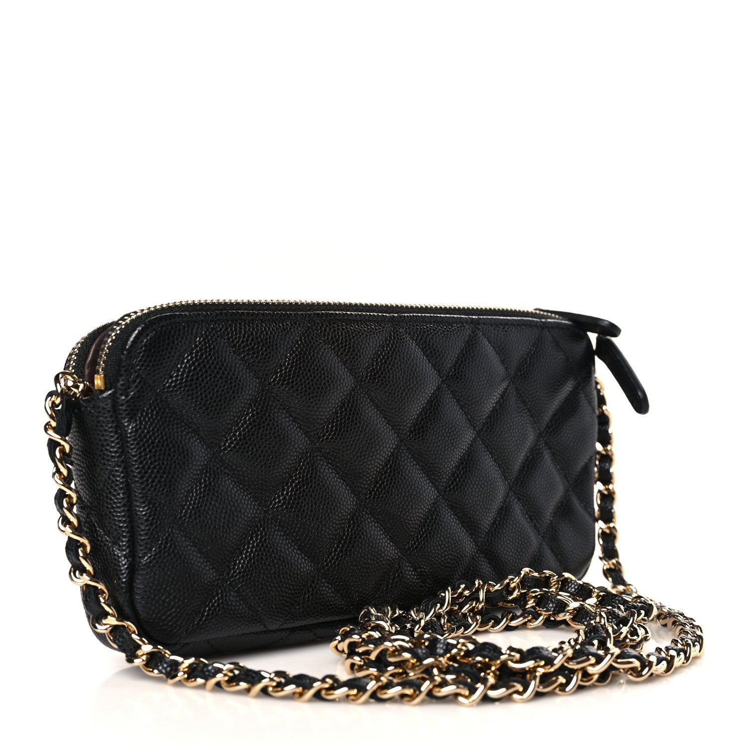 Chanel Caviar Quilted Small Clutch With Chain Black 3 of 9