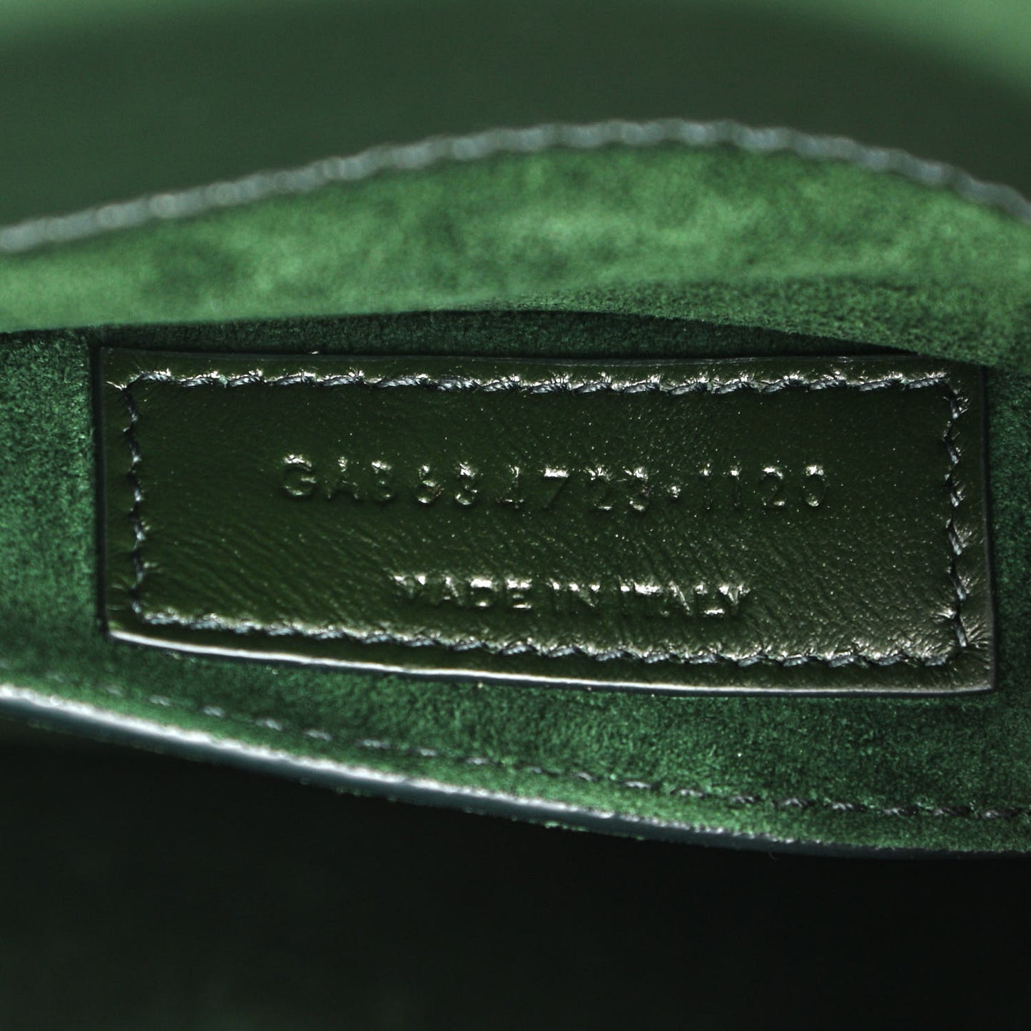 Calfskin Medium Monogram Sunset New Vert Fonce