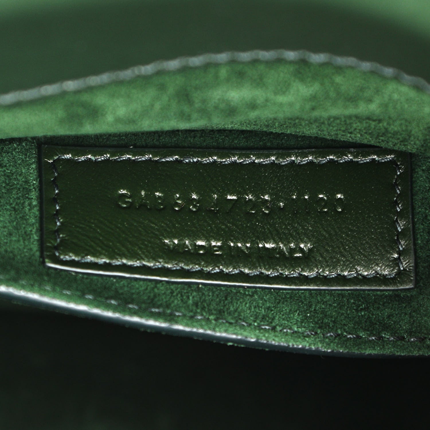 Saint Laurent Calfskin Medium Monogram Sunset New Vert Fonce 8 of 11