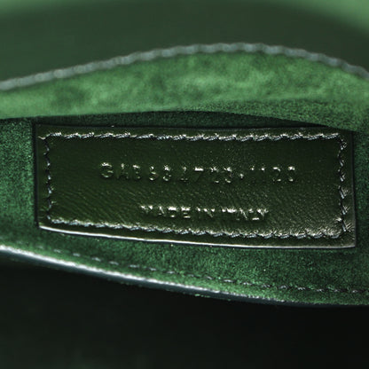 Saint Laurent Calfskin Medium Monogram Sunset New Vert Fonce 8 of 11