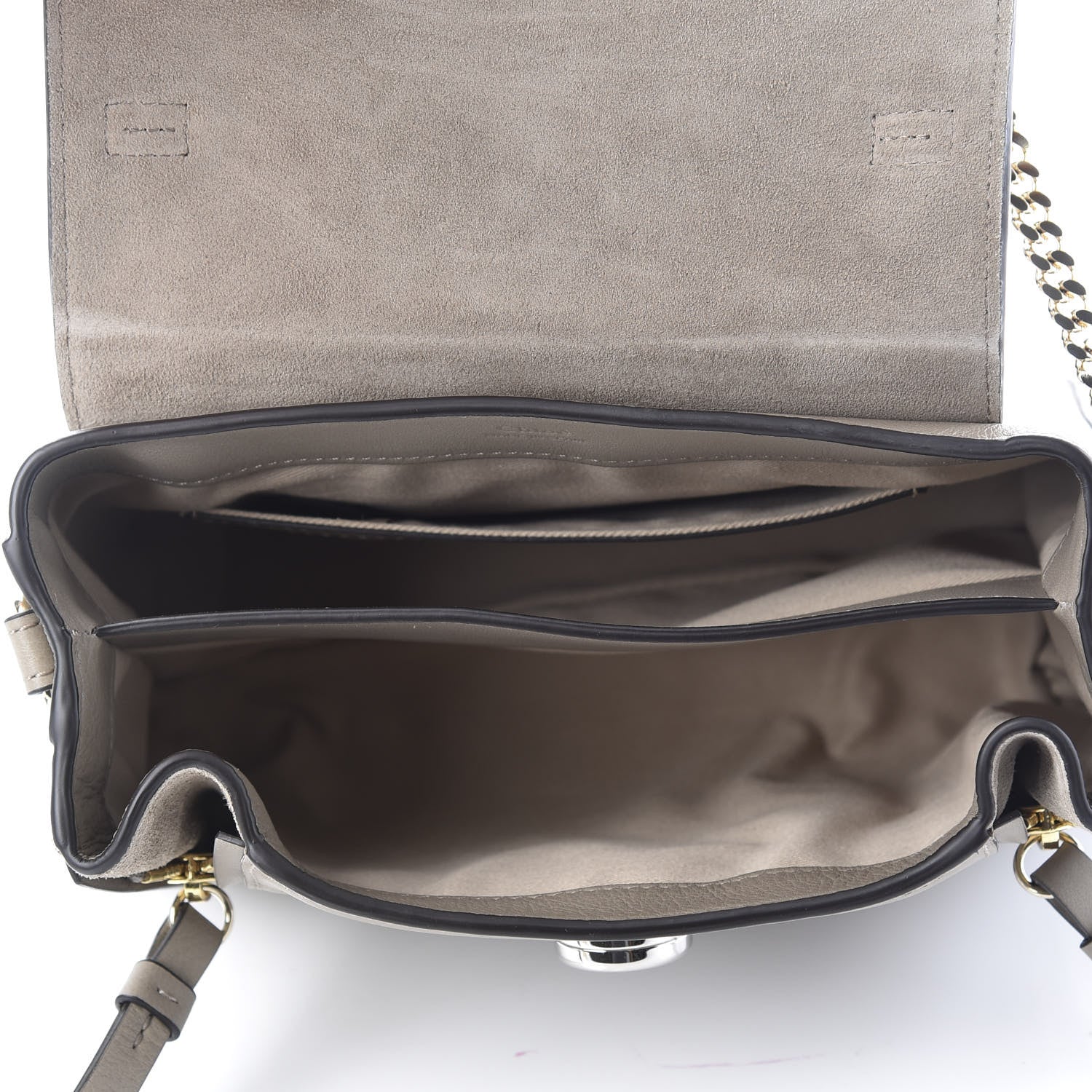 Chloe Calfskin Mini Faye Day Shoulder Bag Motty Grey 9 of 17