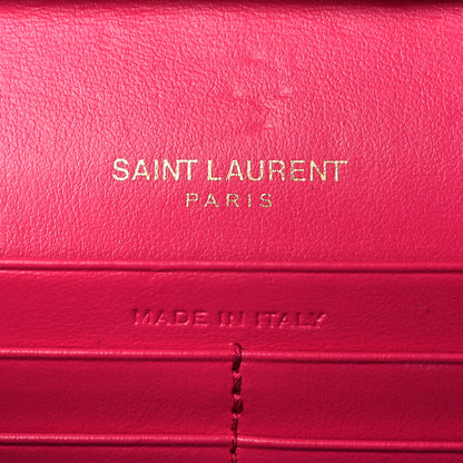 Saint Laurent Patent Calfskin Monogram Kate Wallet On Chain Fresh Fuxia 6 of 9