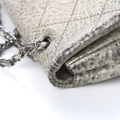 Chanel Distressed Metallic Lambskin Quilted Le Marais Ligne Flap Gold 15 of 16
