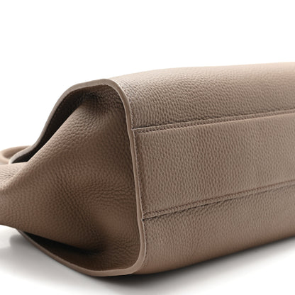 The Row Grained Calfskin Marlo 12 Tote Bag Dark Olive 8 of 9