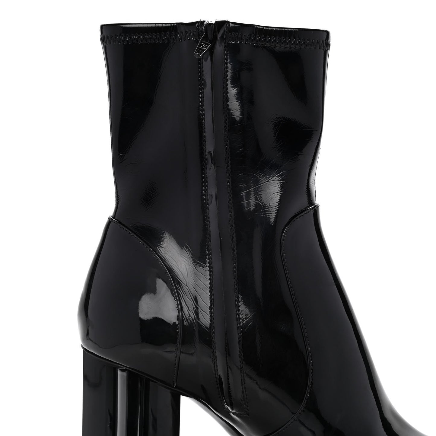 Patent Uniformes Silhouette Ankle Boots 38 Black